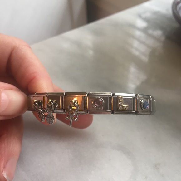 Stainless steel bracelets 2. Have gold charms. - Picture 8 of 8